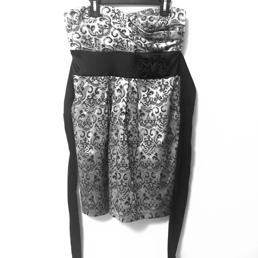 Black and Silver Dress